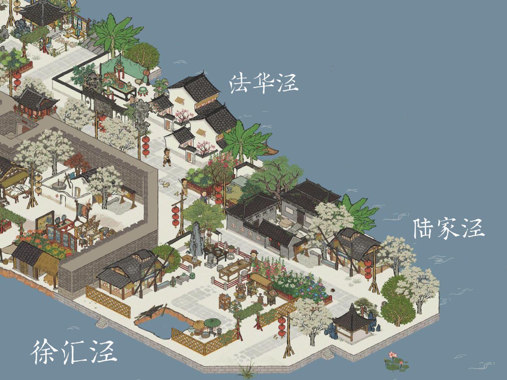 江南百景图松江府布局