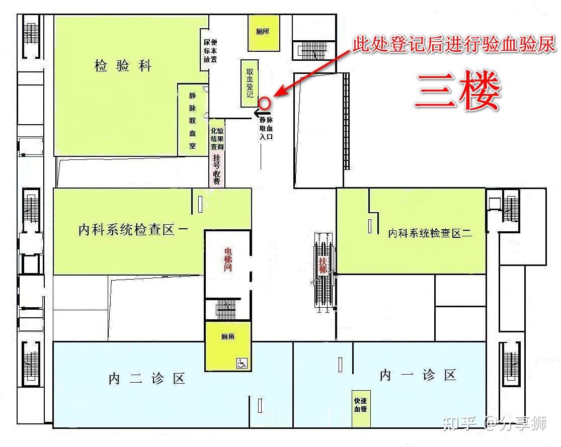 北医三院平面图图片