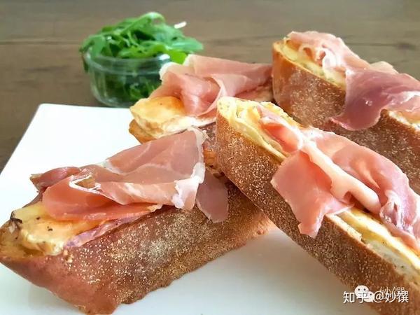 Brunch系列 法式奶酪烤面包配火腿片 知乎