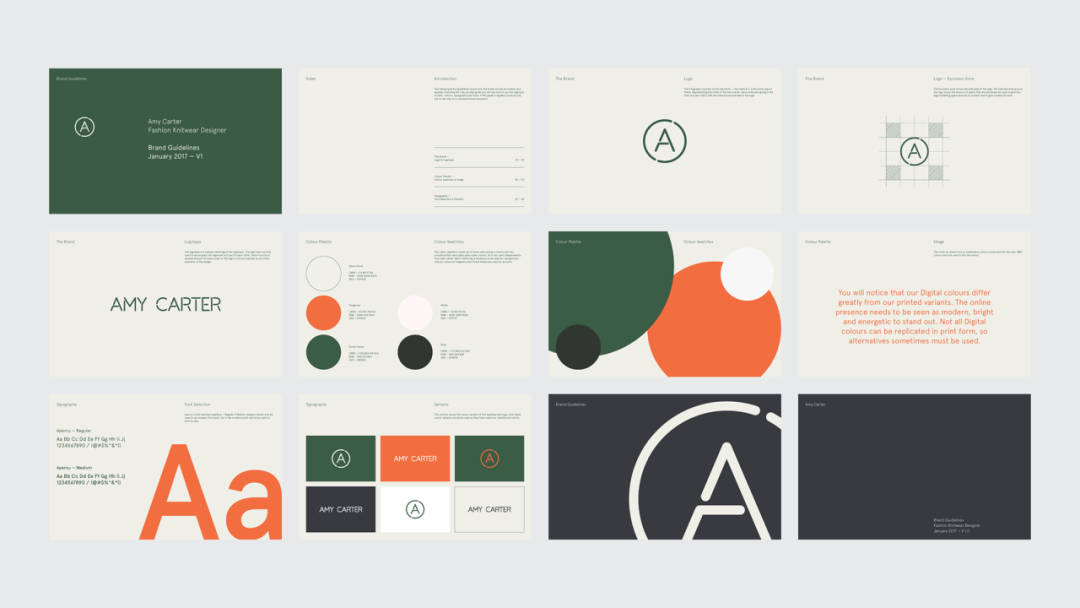 平面设计作品集的整排容版模板