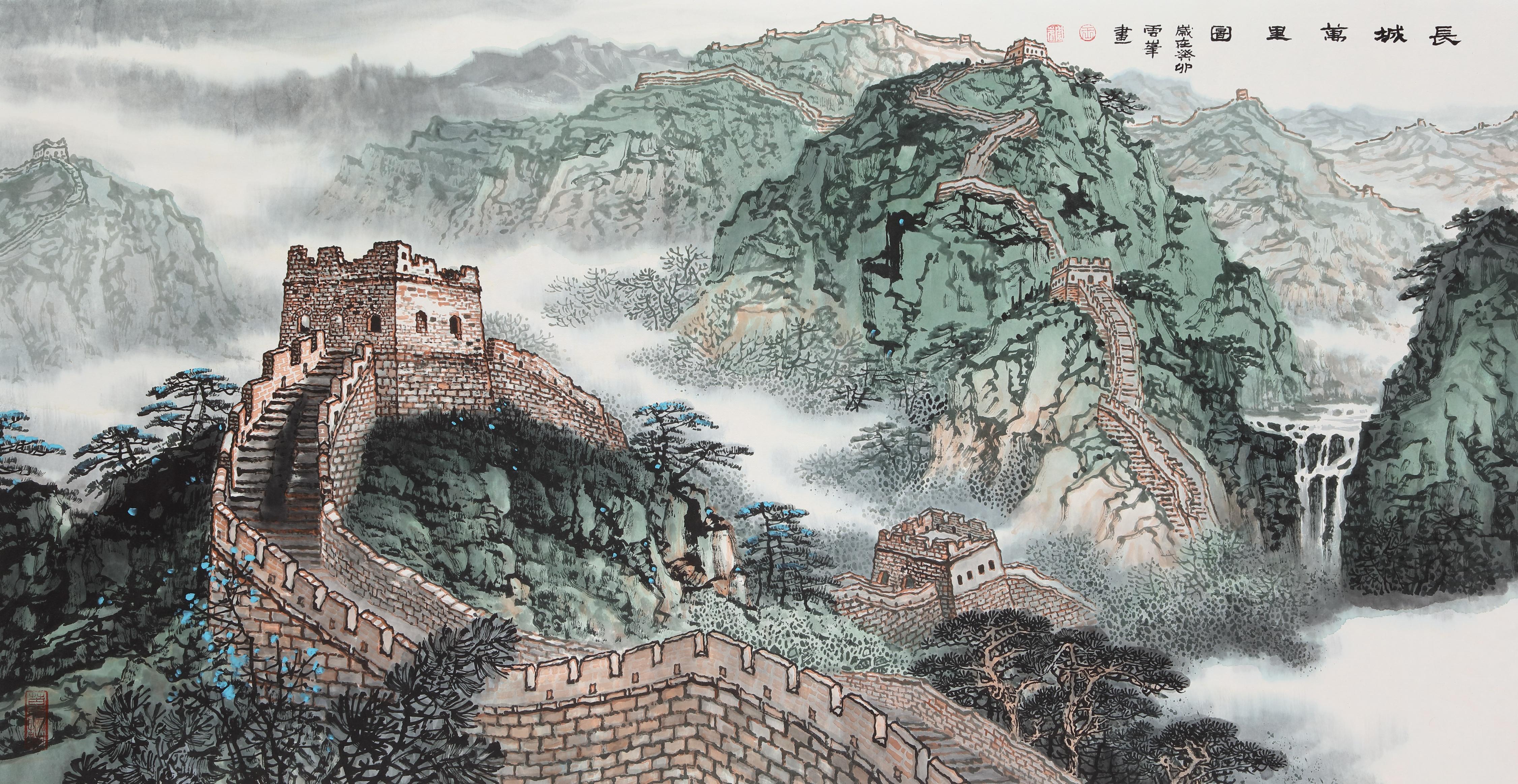 中国长城画派代表——大红袍艺术家王云峰先生 - 知乎