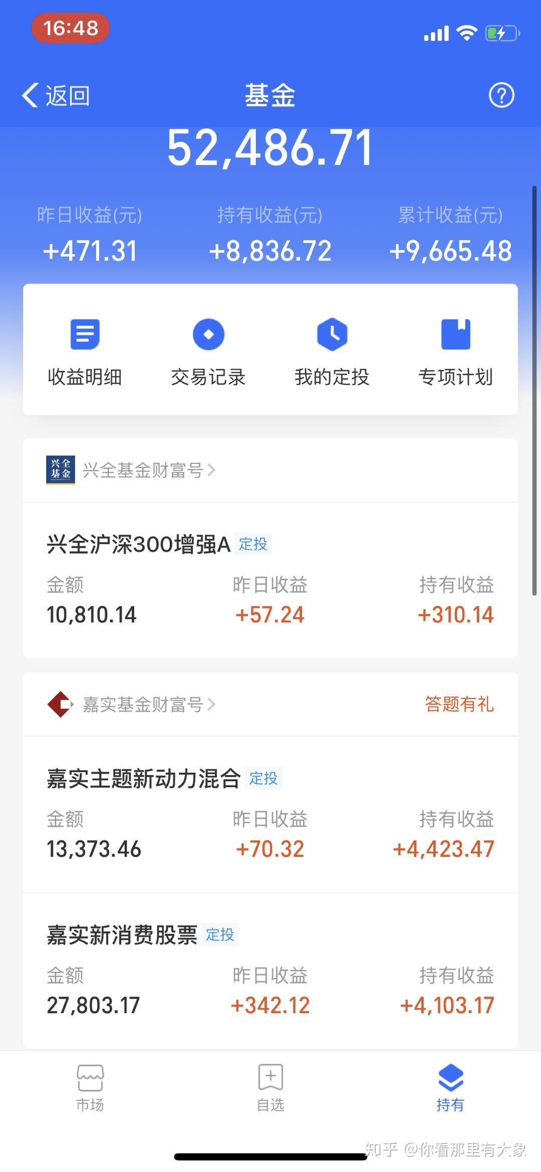 6w基金投资收益1.9w,粗略估算全年收益勉强到20 w.