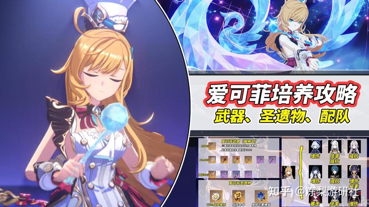 原神:爱可菲养成攻略|武器、圣遗物、配队、命座分析 - 知乎