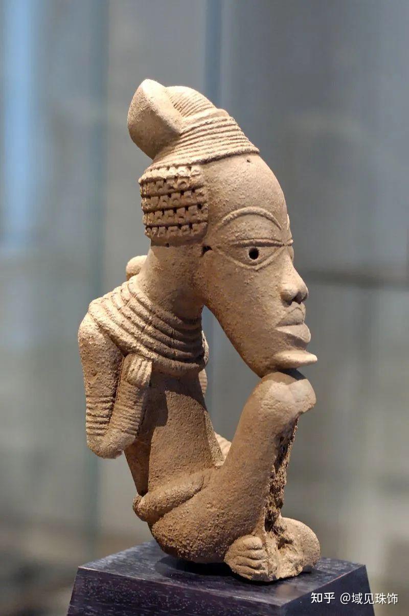 史前西非也有兵马俑非洲诺克红碧玉珠