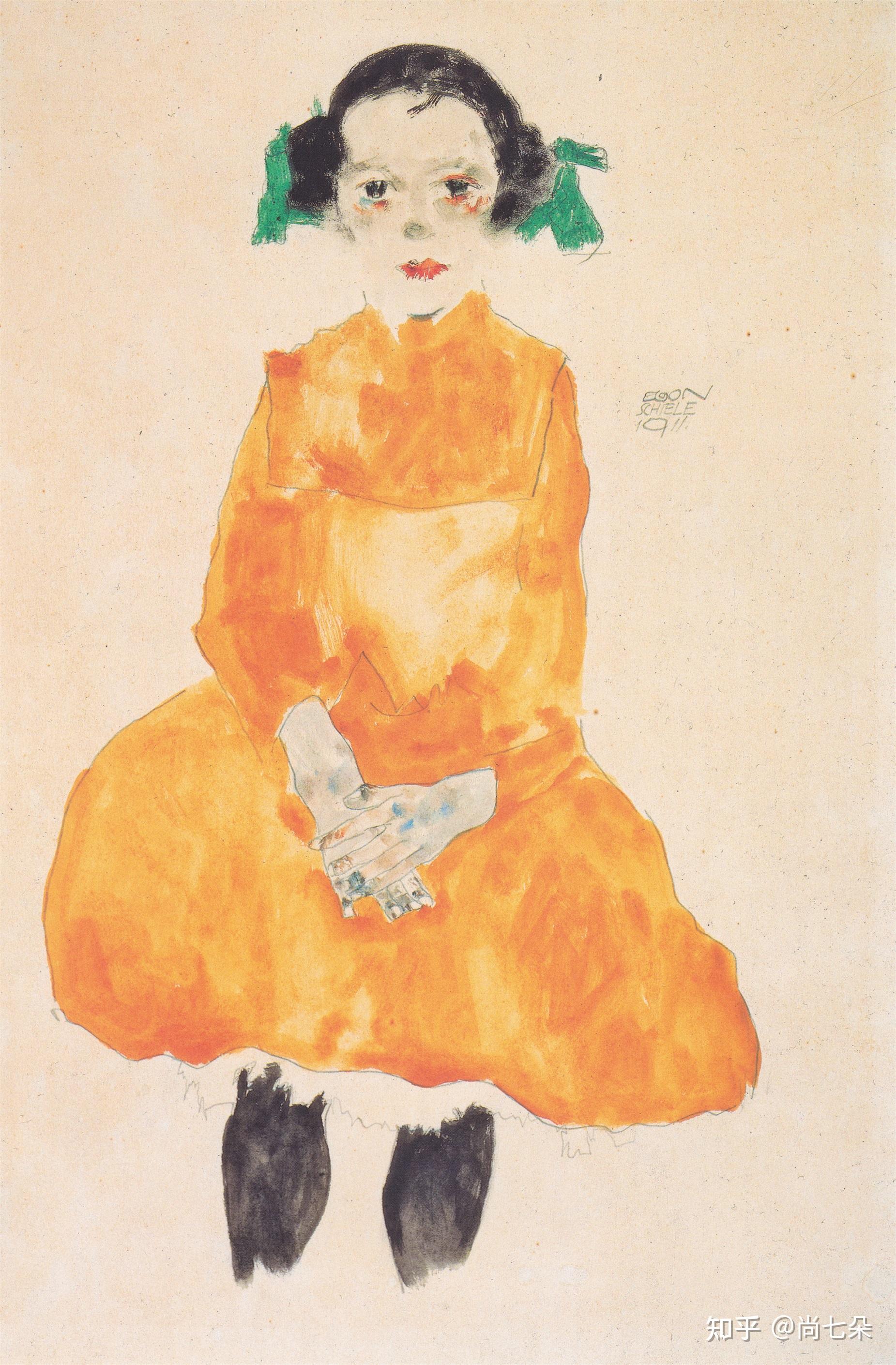 埃贡·席勒 表现主义油画资源美术资料绘画素材高清图片保存第二组 - 知乎