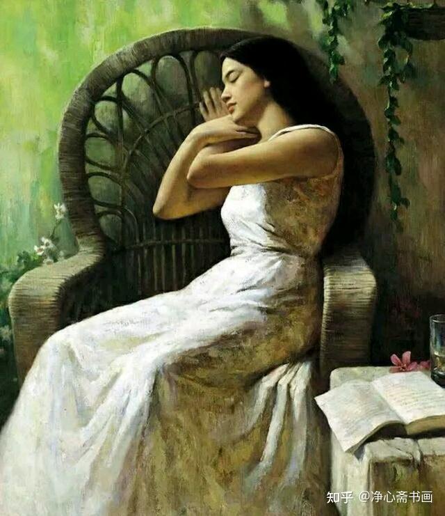 油画家陈兰雪画女人体姿态丰满却带有林黛玉式的美