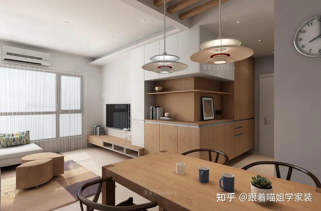 玄关柜+电视柜,电视柜+餐边柜,一体柜太太太惊艳了 - 知乎