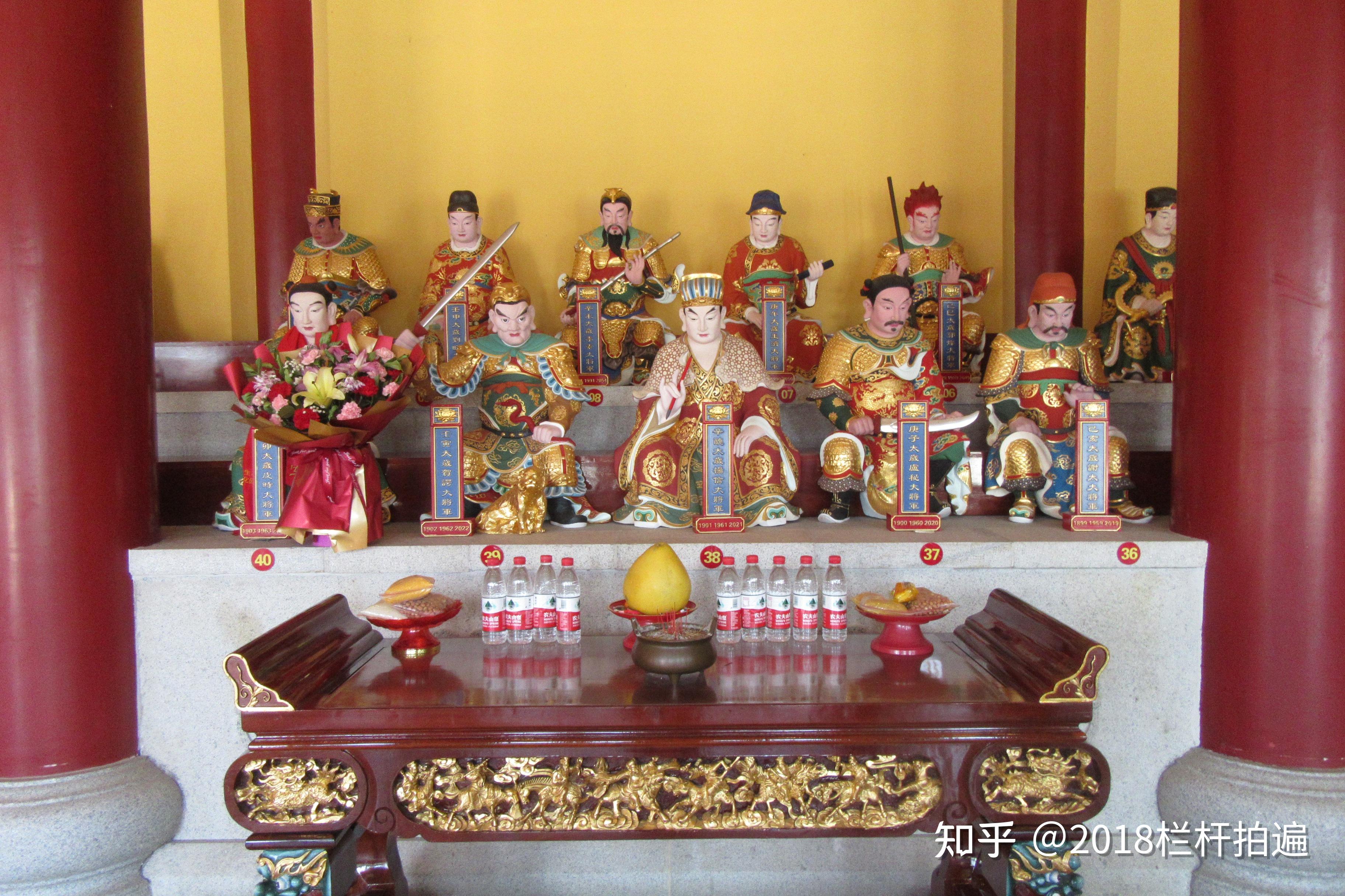 下图,"甲子殿"内的"六十甲子神像"下图,"甲子殿"内的"六十甲子神像"