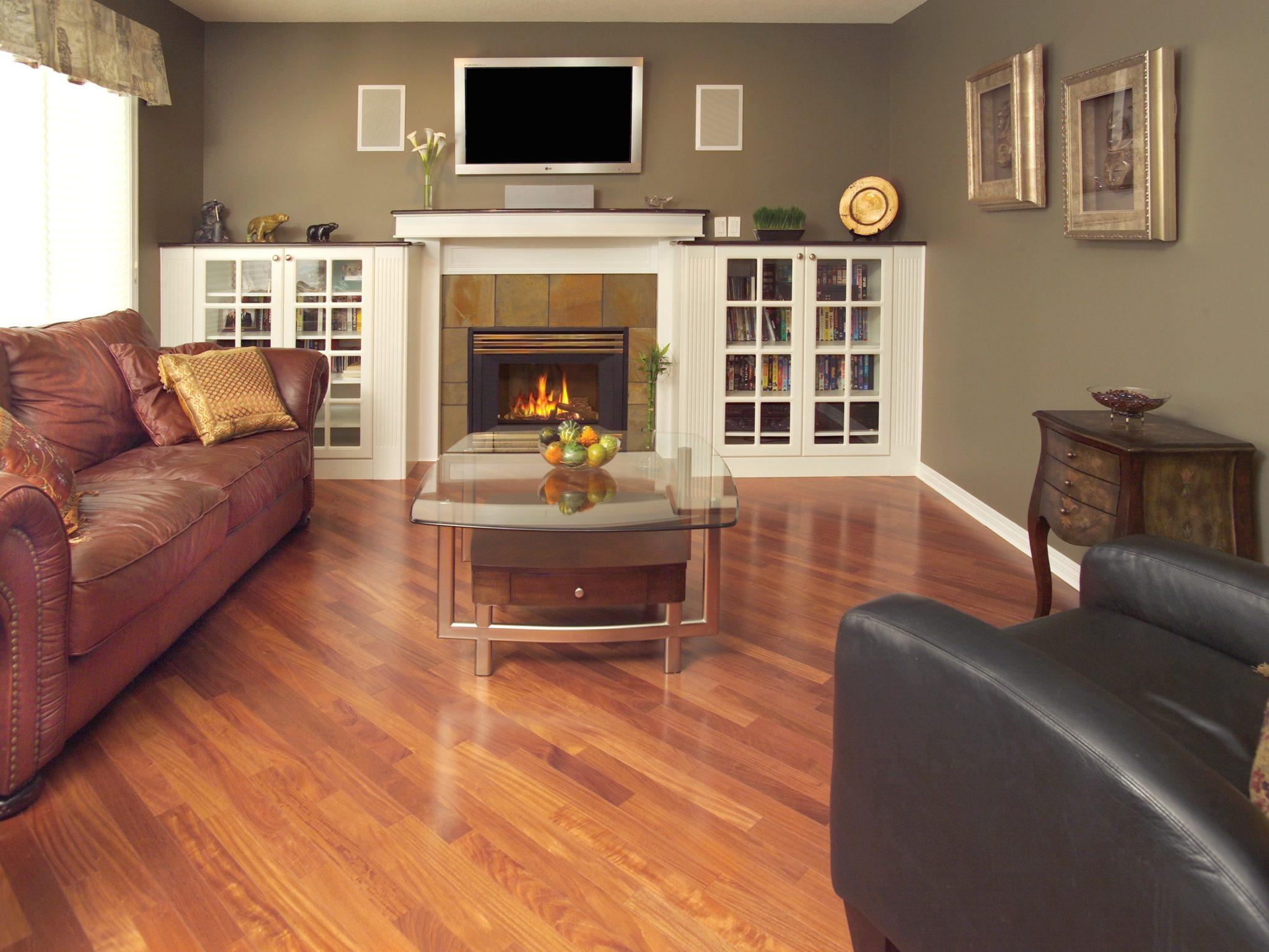 客厅仿实木地板装修效果图 – 设计本装修效果图