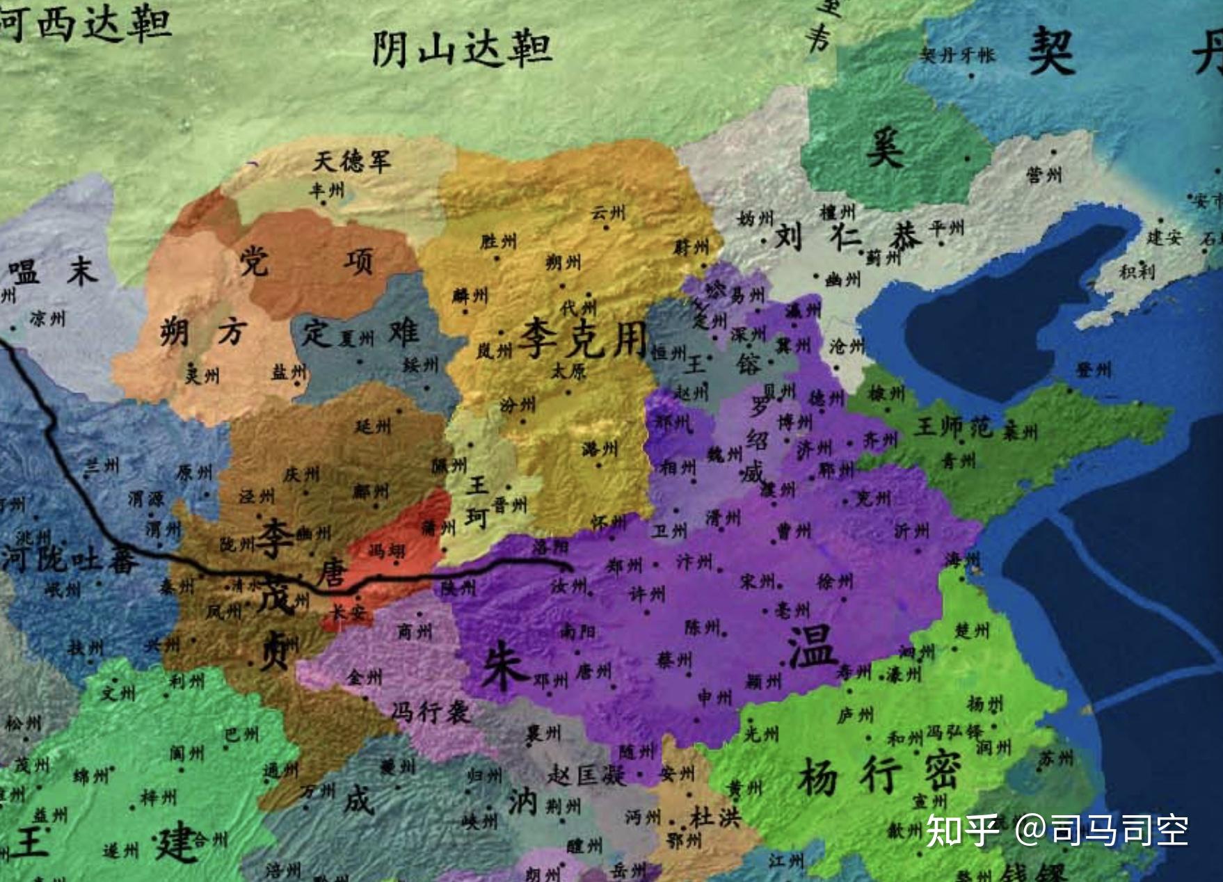 一部,而山西西南部河中地区(今山西运城,临汾地区)节度使是其女婿王珂