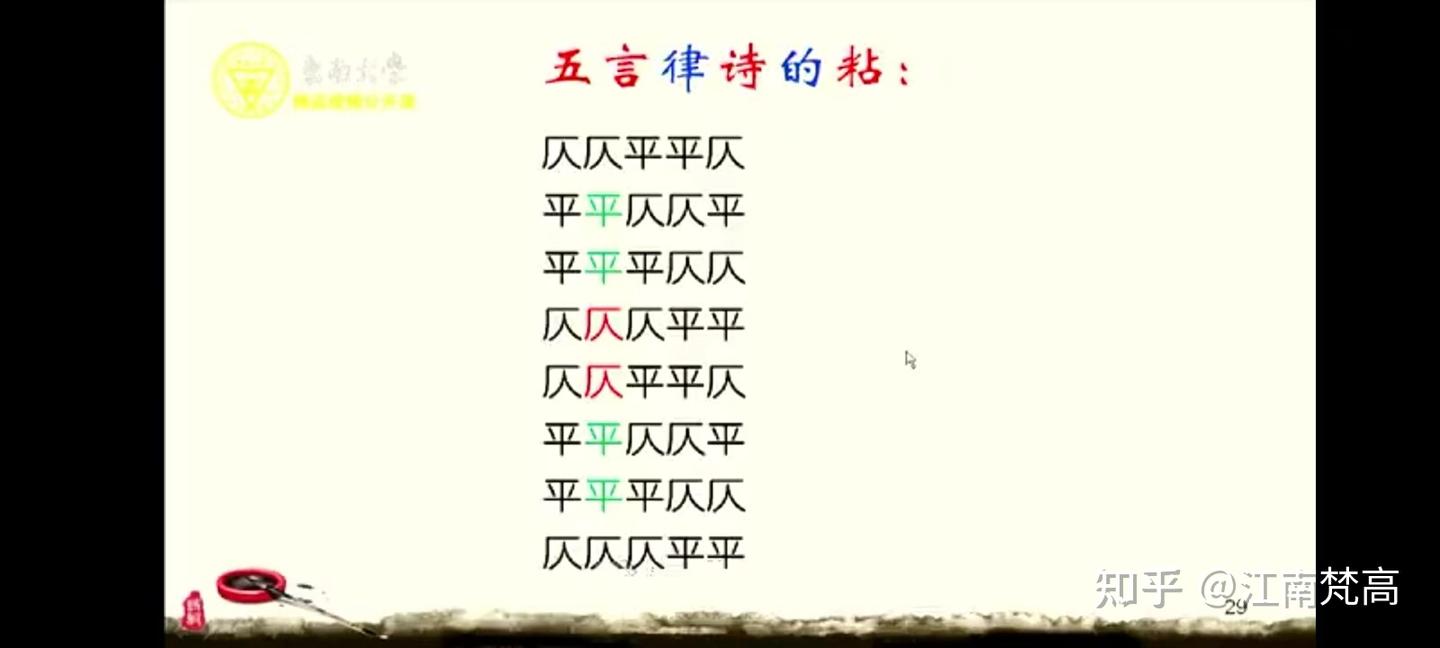 古诗词格律(3)平仄、律句、失粘 - 知乎
