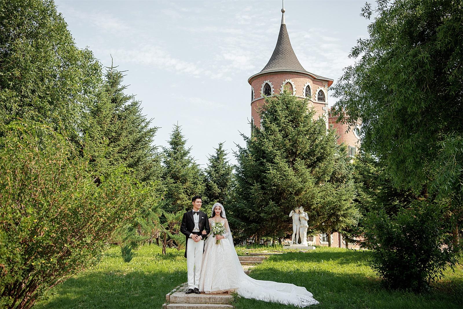 北海外景婚纱照分享古堡公主