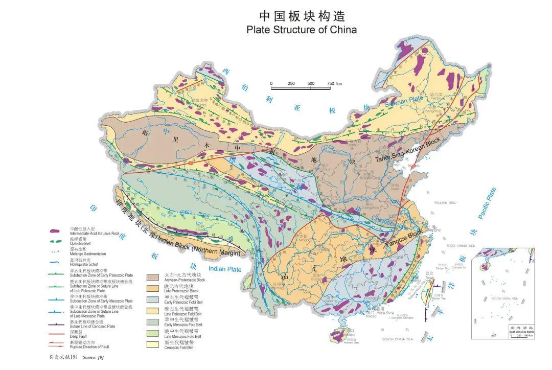 中国大陆板块演变图图片