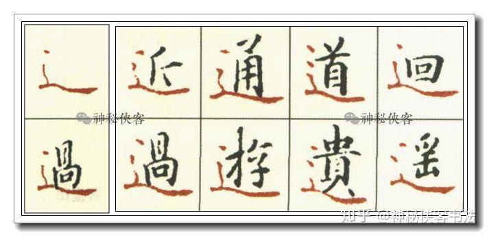 《灵飞经》小楷偏旁技法全集（动态图教学）(小楷灵飞经视频)