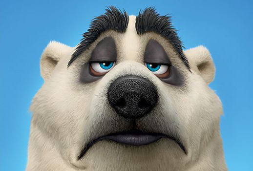 我们现在要试着把这个北极熊抠出来,但放大图片你会发现它的边缘比较