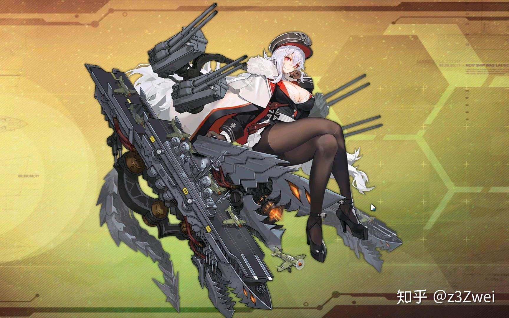 如何看待碧蓝航线游戏中罗恩立绘与战舰少女r游戏中敌方战巡后方舰装
