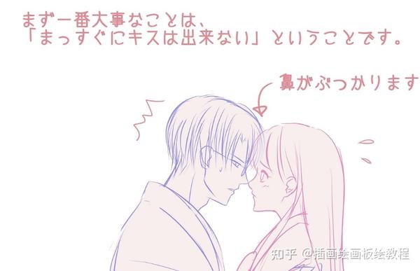 人物接吻姿势怎么画？霸气吻姿教学！学会接吻姿势的画法！ - 知乎