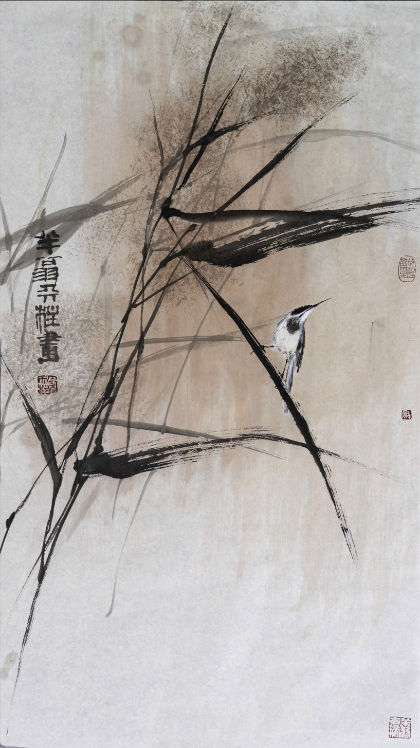 副会长成都画院原副院长叶瑞琨《花重锦官城》52×92cm叶瑞琨《吉祥