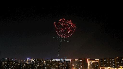 399架无人机上演最璀璨的求婚现场