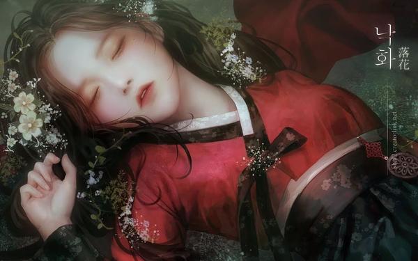 【手绘屏绘画】紫髪女孩绘画过程【液タブ】