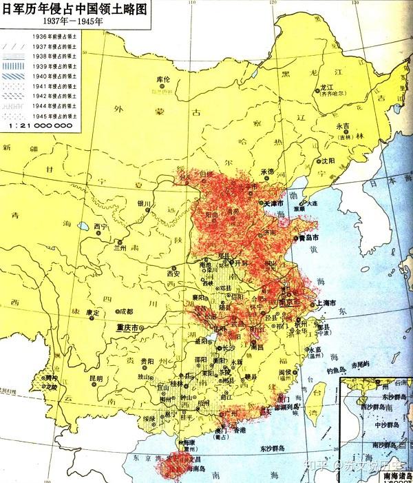 57年时间里,日本对中国领土发动的侵略战争,何尝不算是日本侵华的一