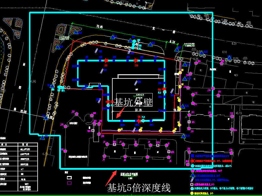 沉降观测示意图怎么画图片