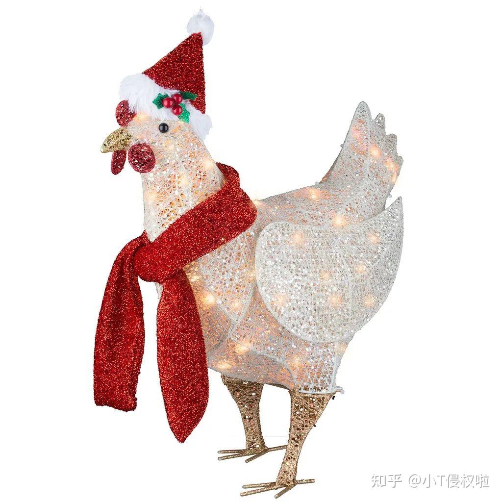 该款鸡灯非常的出彩,浑身会发光,并且戴着红围巾,刚刚发现这款鸡灯的
