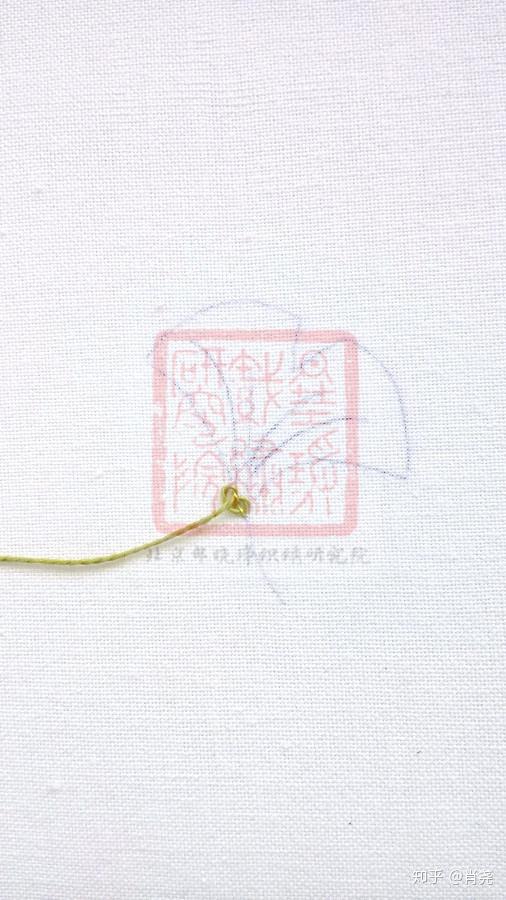 刺绣中的双螺旋针法中国刺绣针法之拉锁针