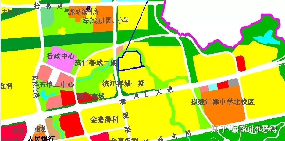 江津滨江新城地图图片