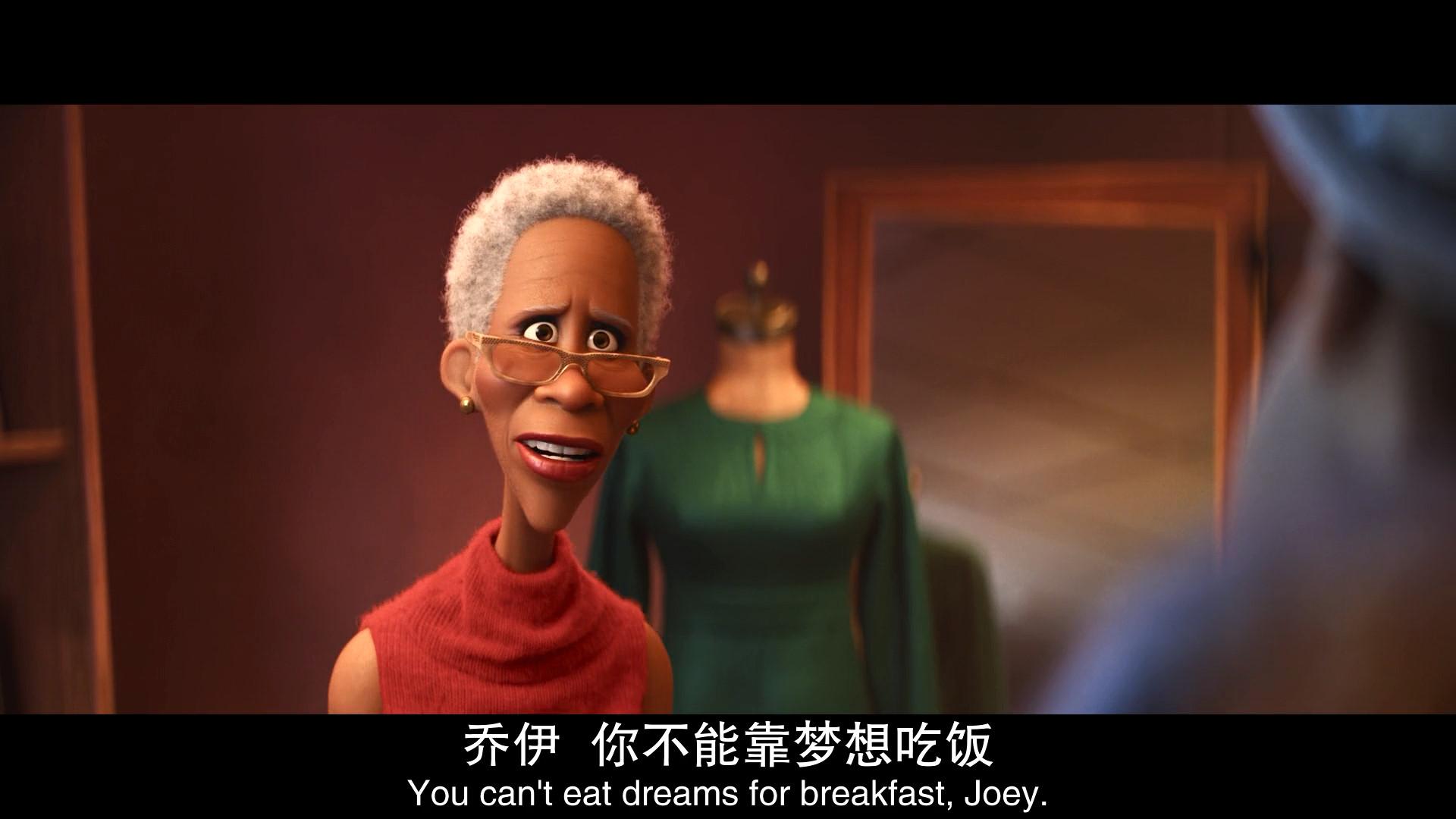 心灵奇旅里有句英文用breakfast表示频率,句末是breakfast,有人记得