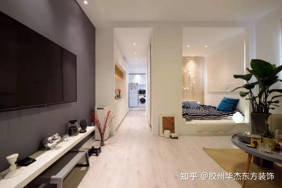 38㎡单身公寓,全屋简约风,小空间居然还能有衣帽间? - 知乎