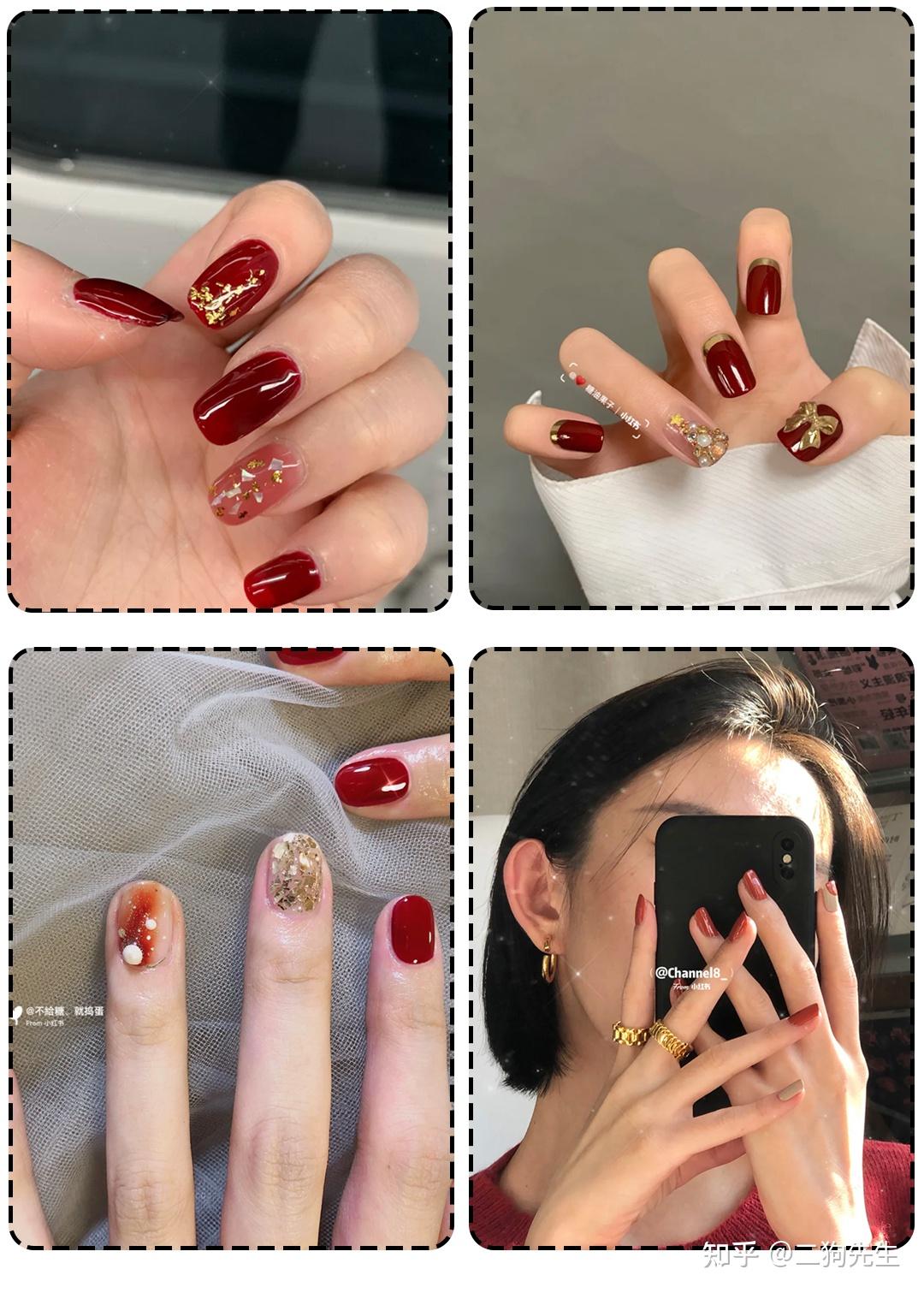 2021精致女生要红红火火,超显白的80款美甲,太美啦! - 知乎