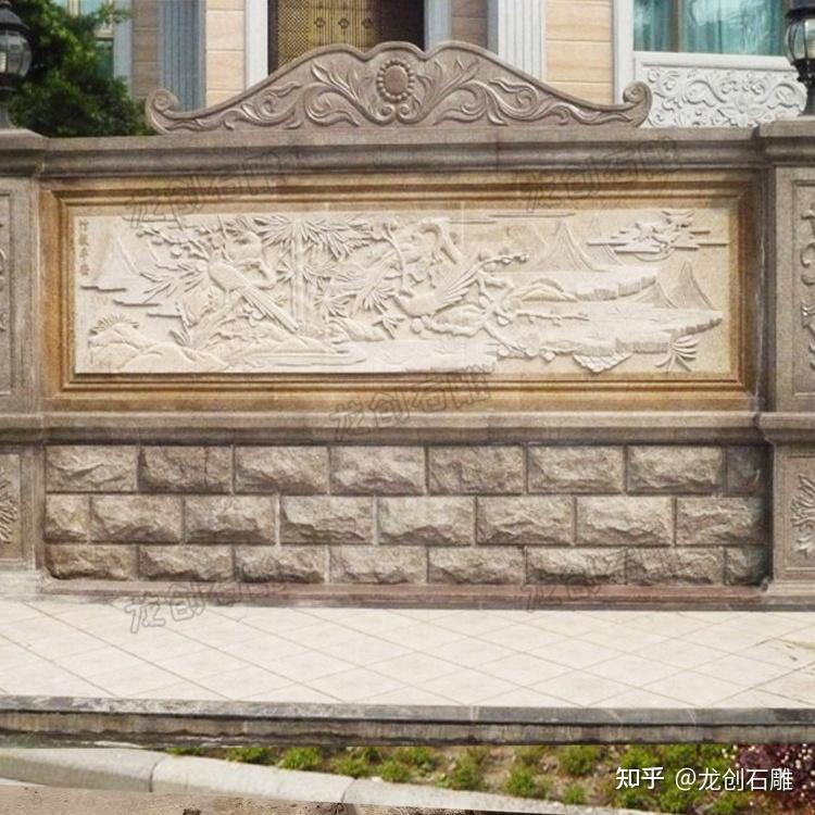 新中式别墅外墙浮雕大全