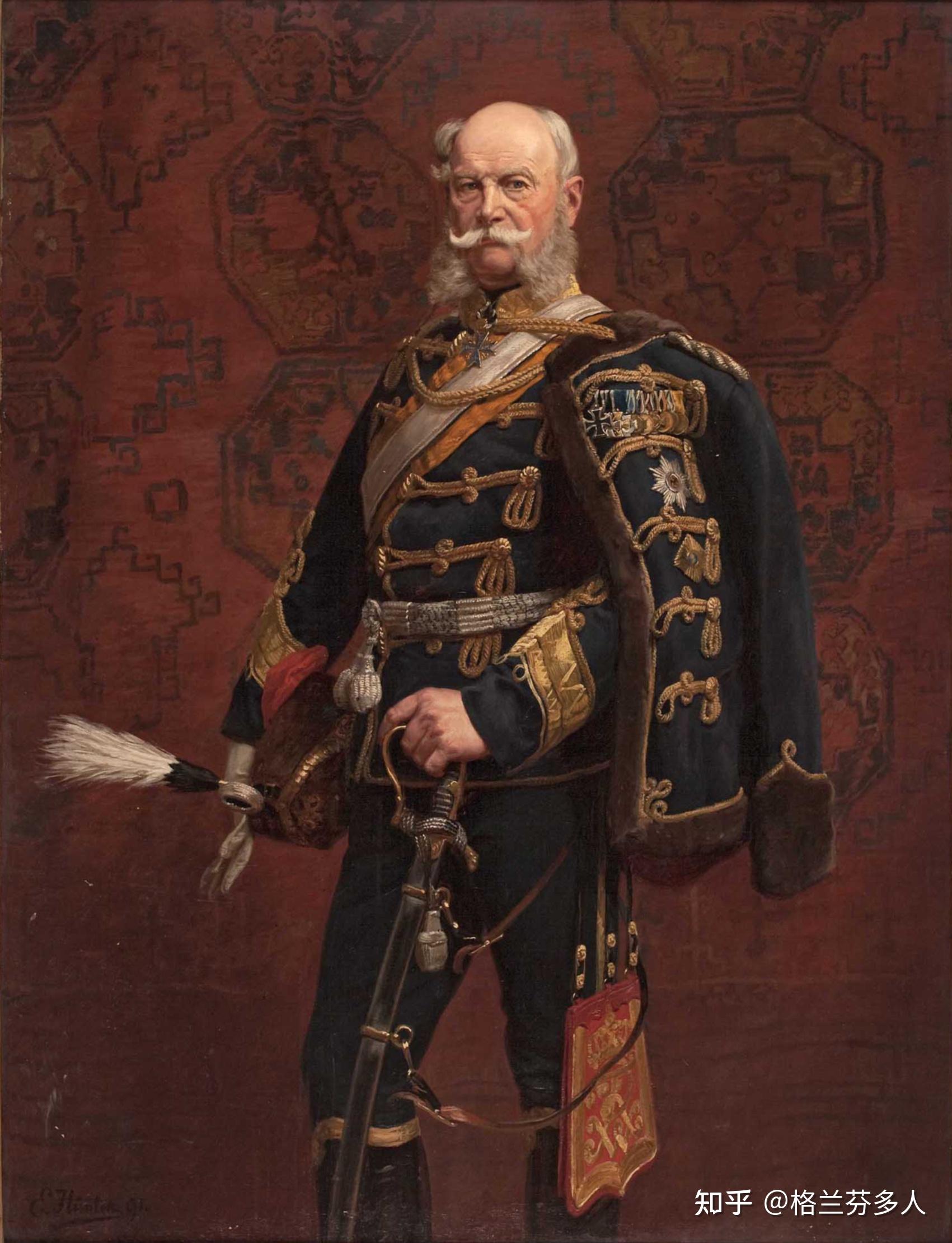 德意志帝国皇帝威廉一世马克思描述俾斯麦帝国时略带夸张,用词晦涩,但