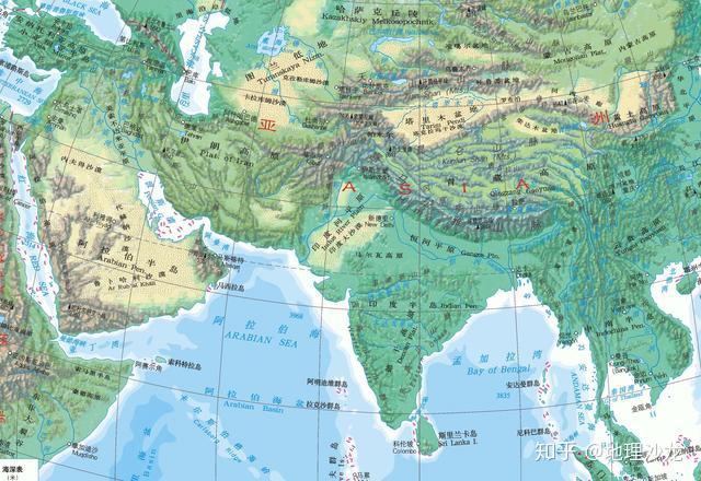 世界上面积最大的三大半岛阿拉伯半岛印度半岛和中南半岛
