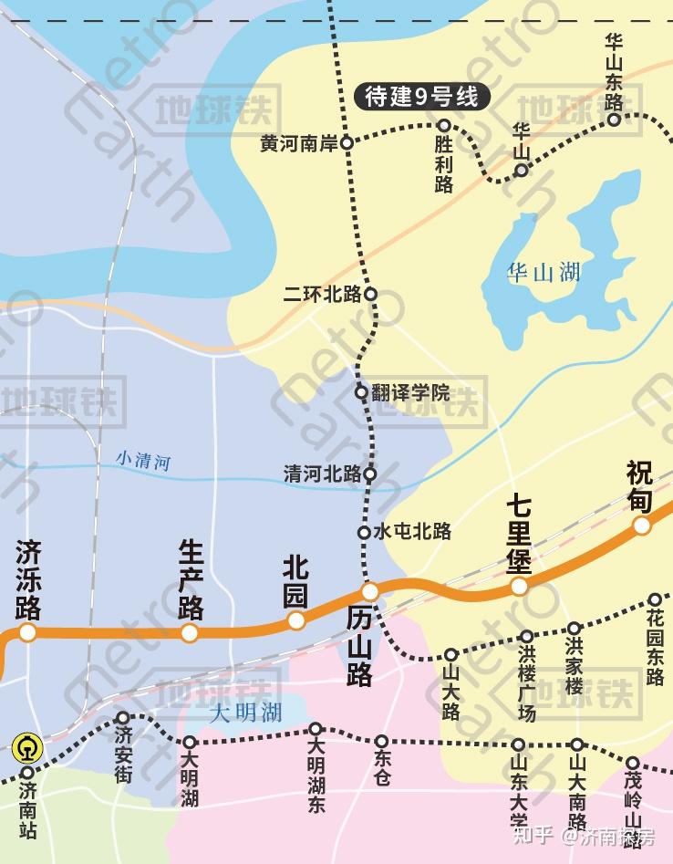 济南地铁九号线线路图图片