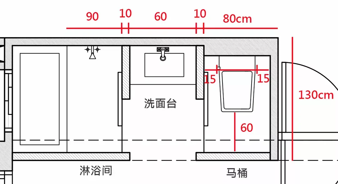 如厕,洗漱,沐浴与洗衣四大功能比起其他的卫生间,四分离的设计就多了