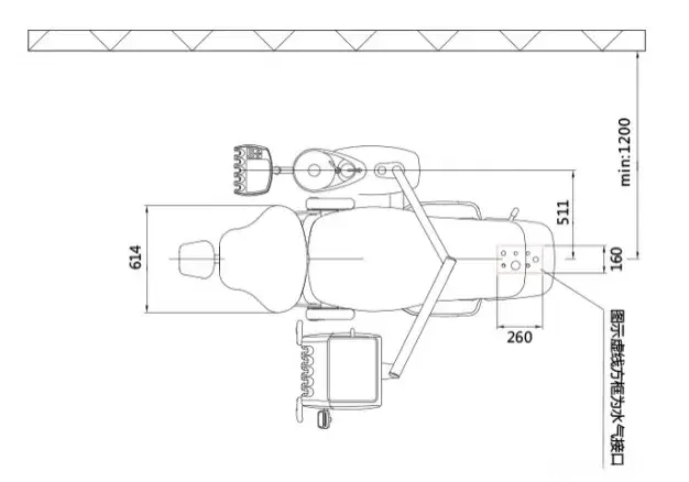 牙科治疗椅排水安装图图片
