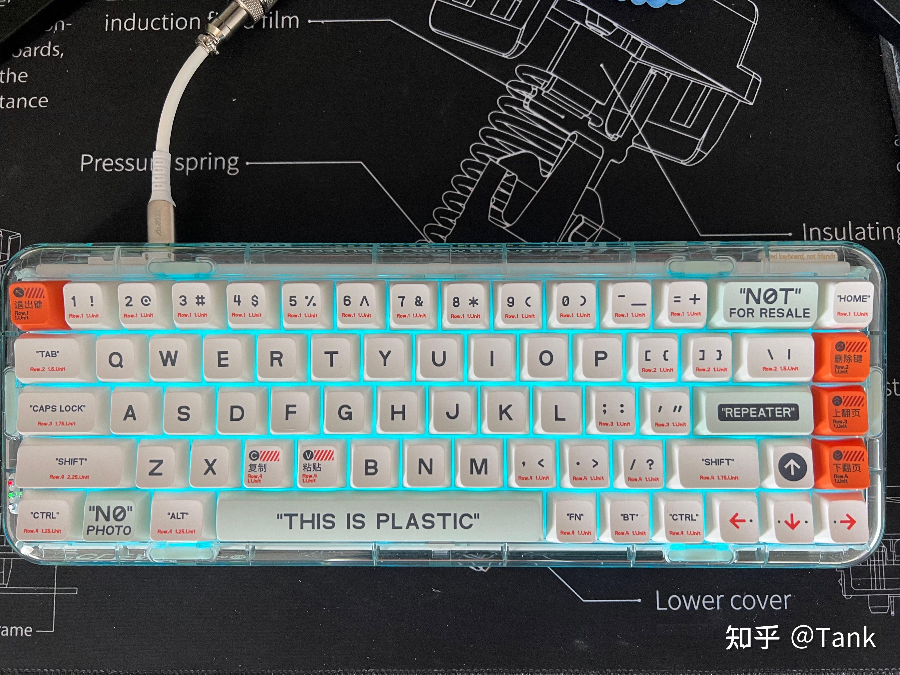 好看且好玩的透明壳 mojo68——我的第一把gasket结构机械键盘开箱