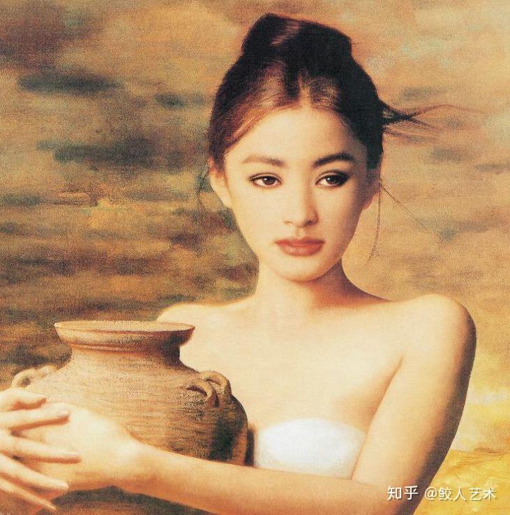 他画了一个美人,因为太美,被盗版千万次! - 知乎