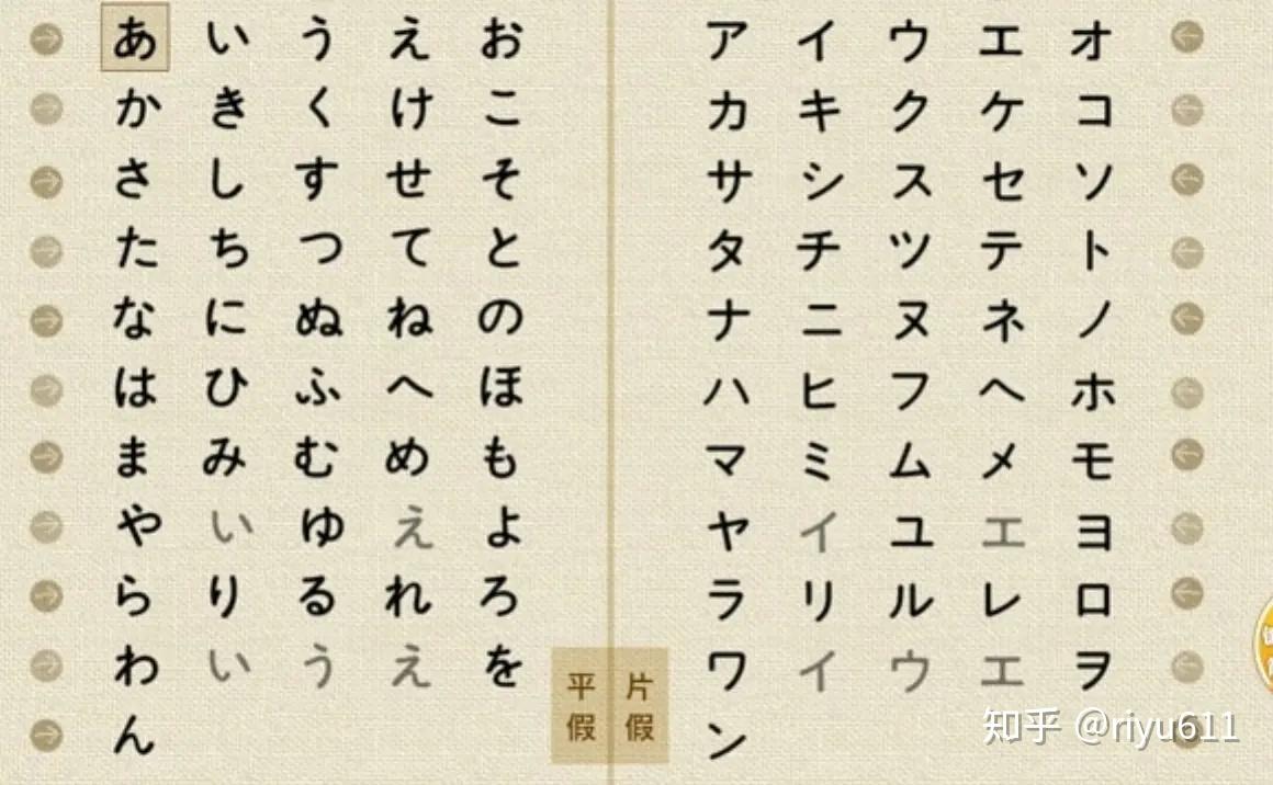 史上最全的日语五十音图，日语入门- 知乎