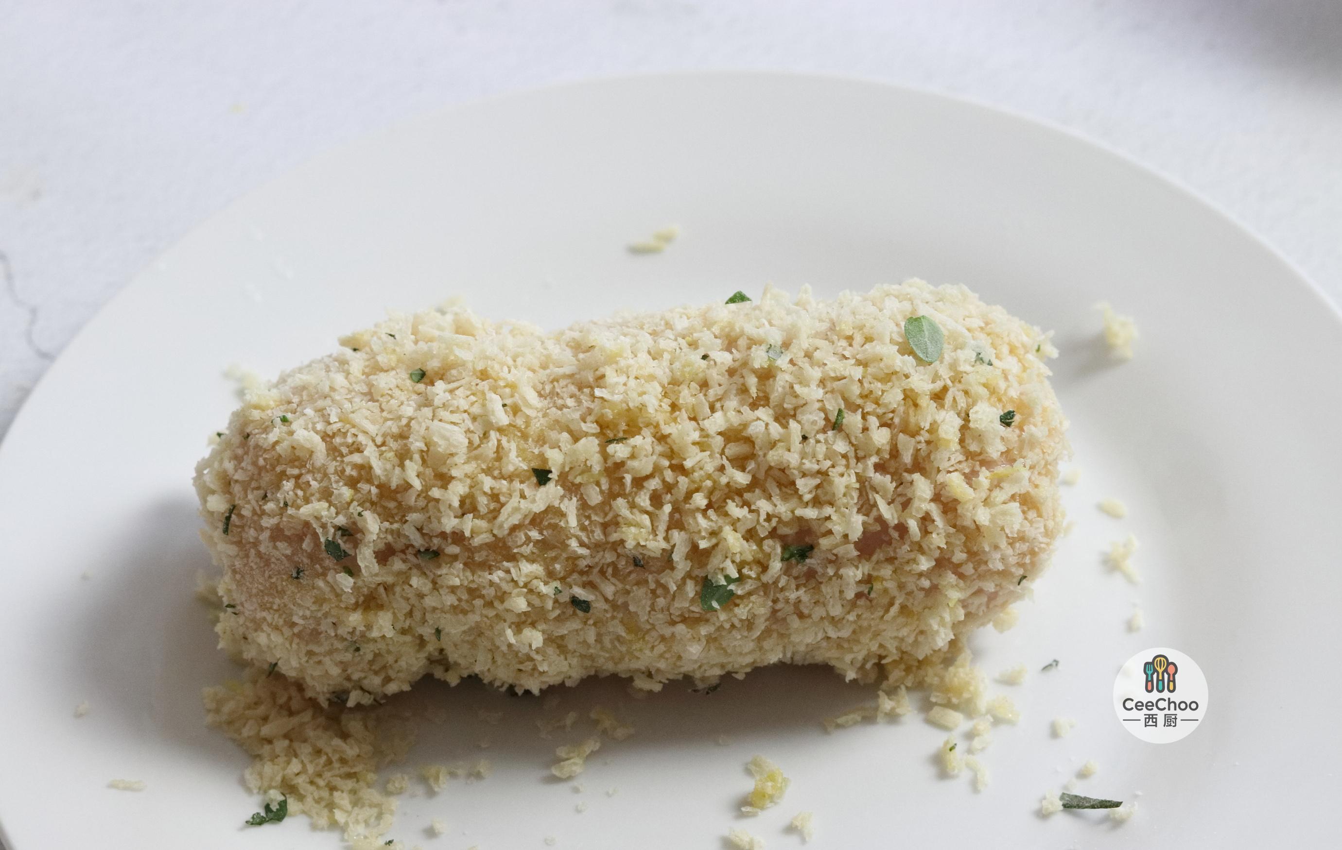 法式经典蓝绶带鸡肉卷chickencordonbleu