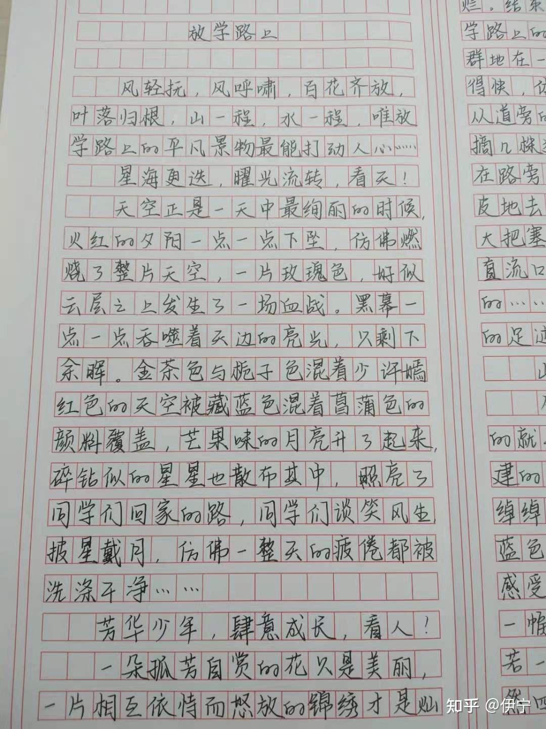 放学路上(2020年新疆维吾尔自治区中考作文练写)