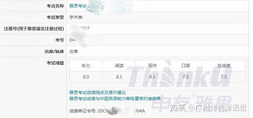 雅思成绩6.0图片