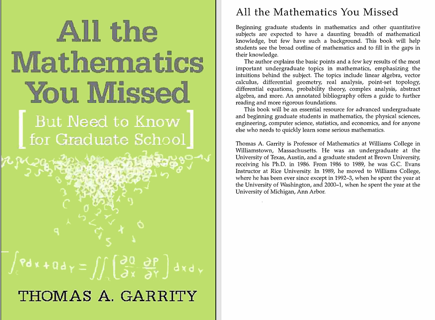 All the Mathematics You Missed - 知乎