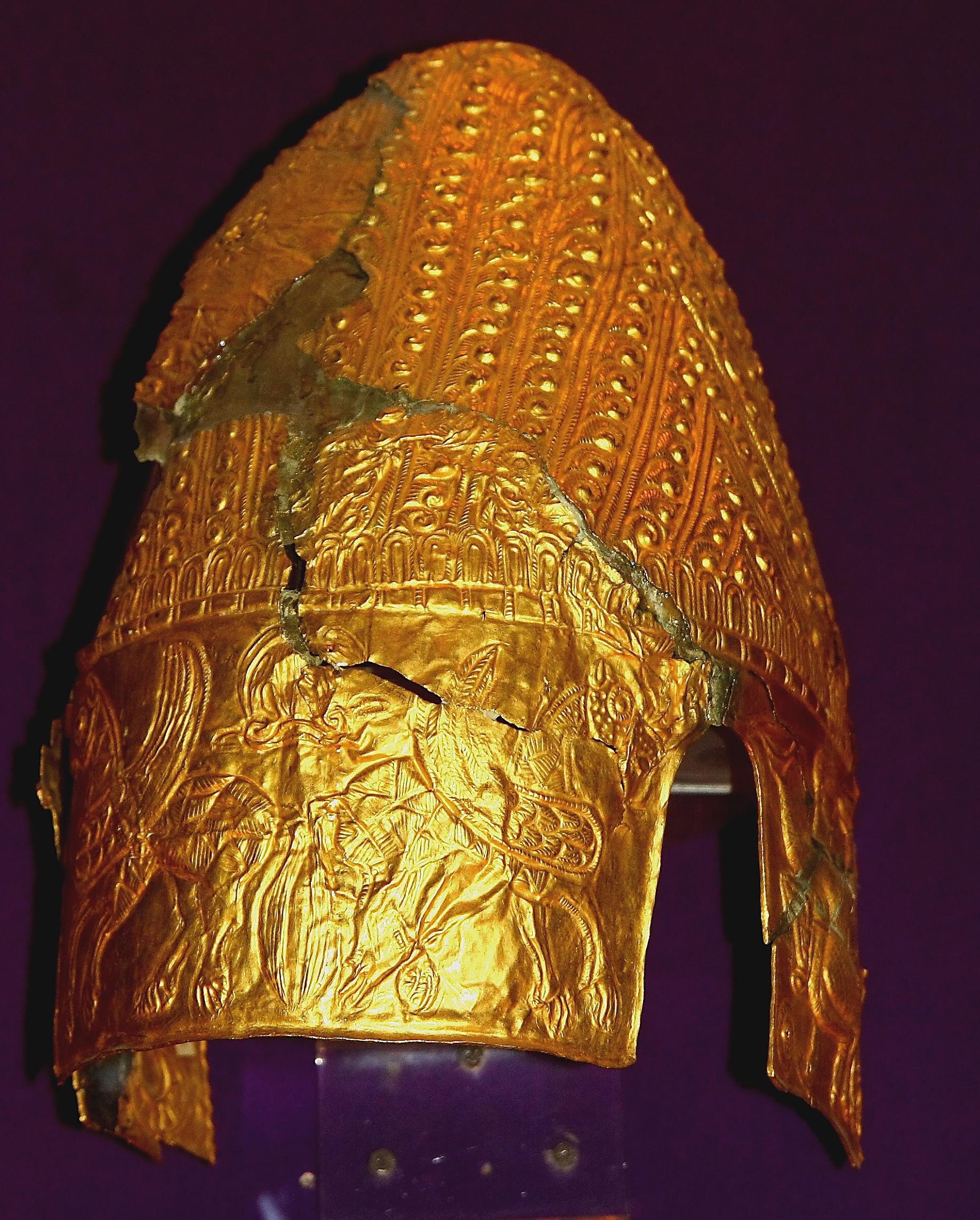 色雷斯卡赞勒克色雷斯墓葬壁画,距今约2300年,是保加利亚保存最好的