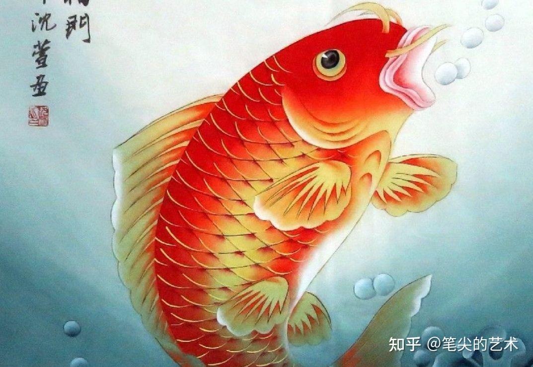 浅析花鸟画鱼的形体结构和动态技巧