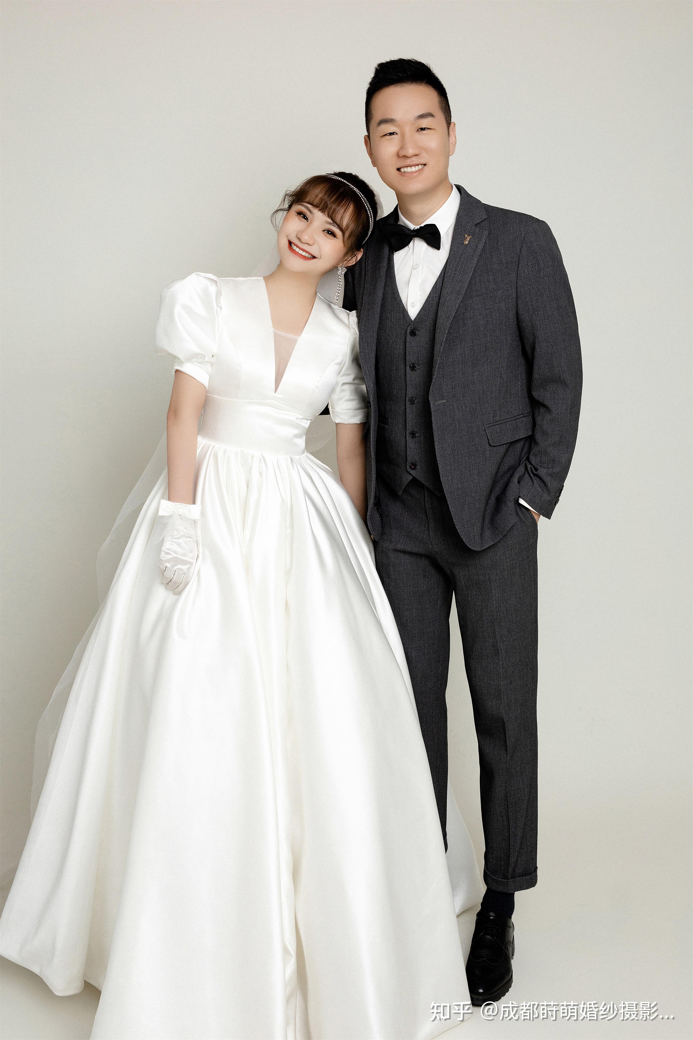 韩式内景婚纱照纯色背景系列可唯美可复古