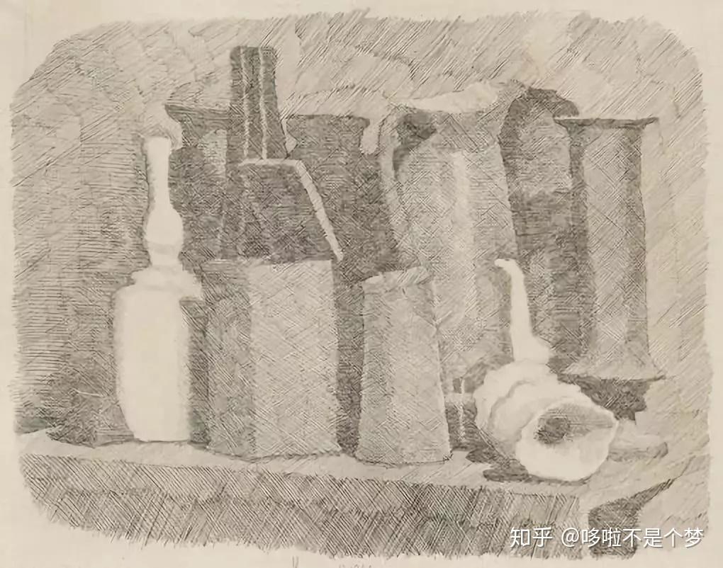 校尉美术带你解读素描静物里的王——莫兰迪 - 知乎