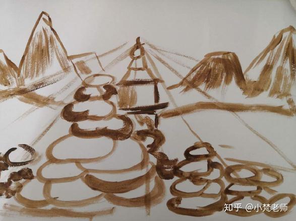 学会观察很重要,可以在网上搜索藏族玛尼堆的图片,或翻开以前旅行有